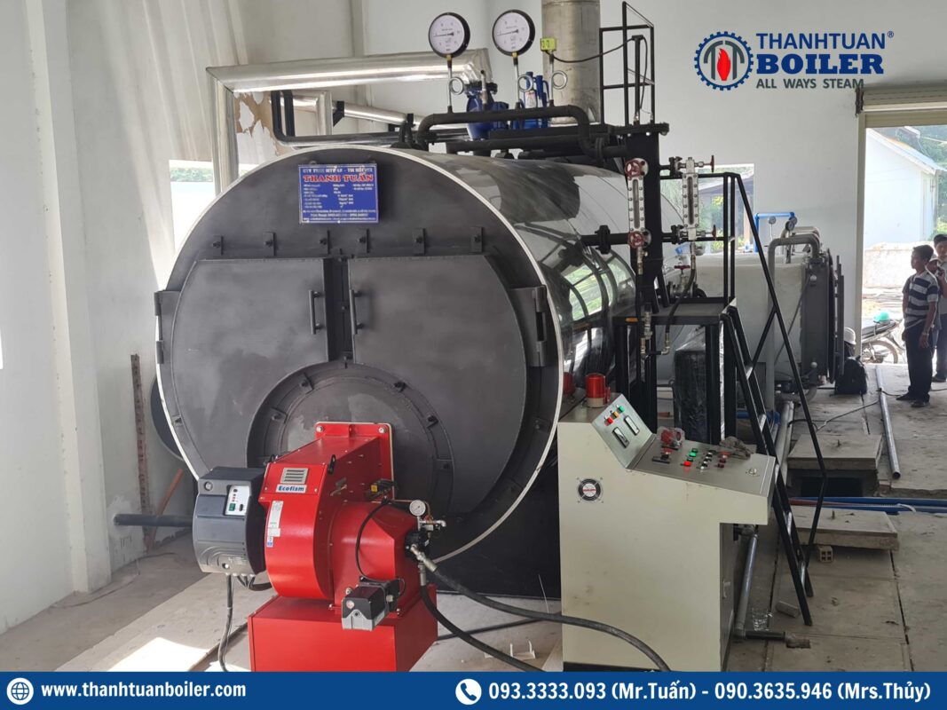 Nồi Hơi Đặt Nằm Đốt Dầu 5T/H