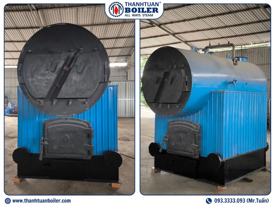 Nồi Hơi Tổ Hợp - Đốt Bụng tại Xưởng Sản Xuất