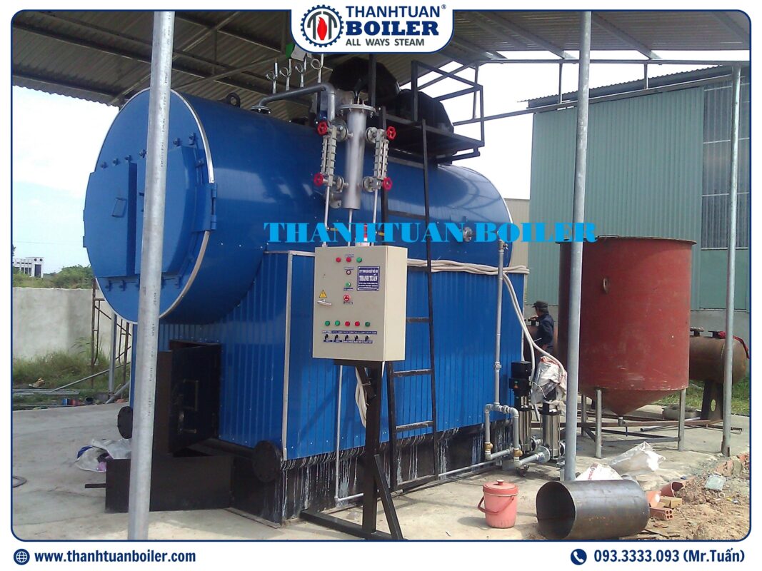 Nồi Hơi Tổ Hợp 1000KG/H Đốt Than Đá - Ngành Hóa Chất