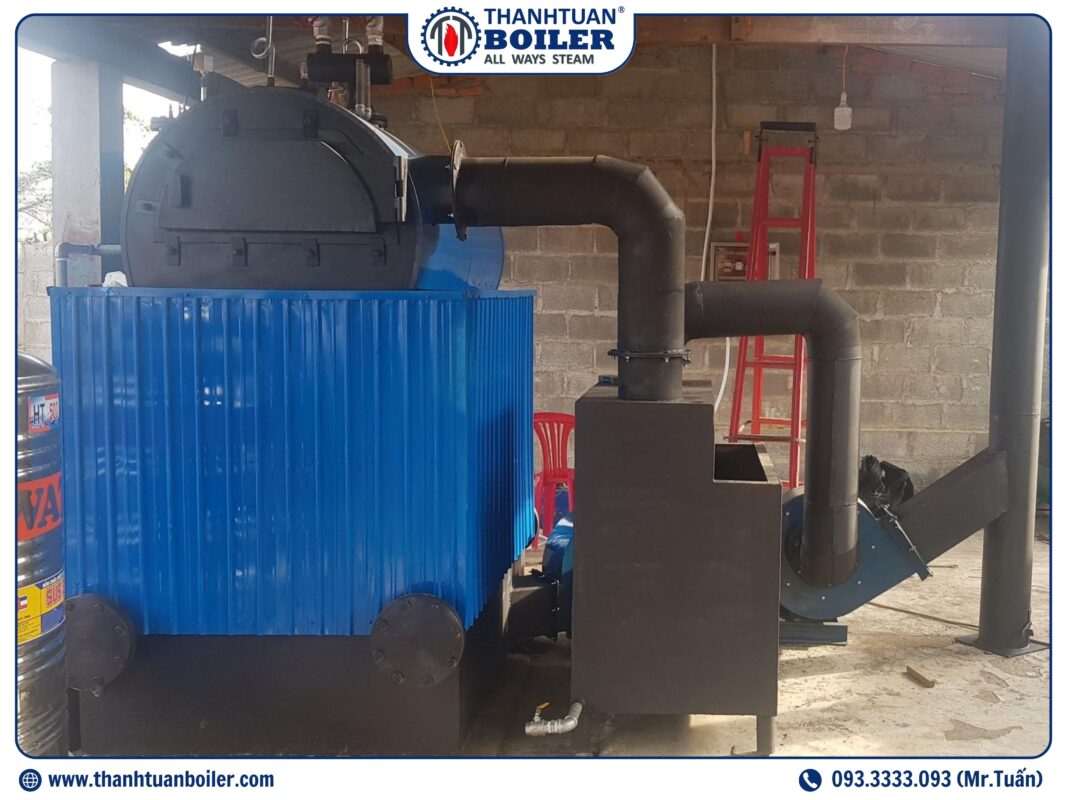 Nồi Hơi Tổ Hợp 300KG/H Đốt Củi - Ngành Giặt Ủi