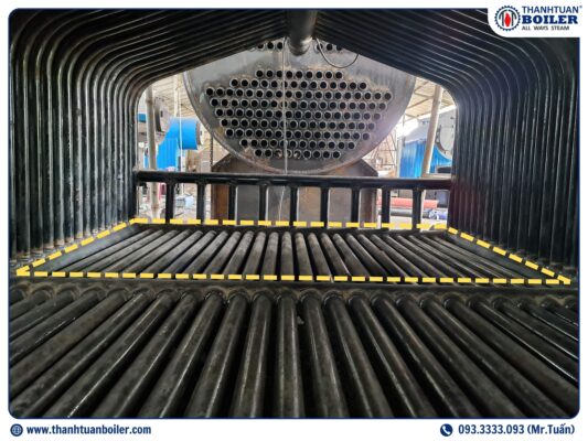 Nồi hơi Buồng đốt phụ - Thiết kế ghi lò bằng ống nước