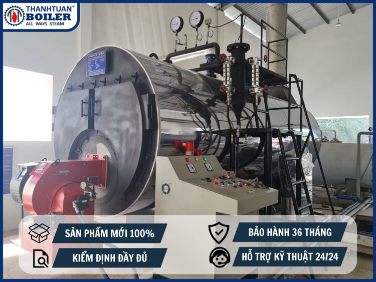 NỒi HƠi ĐẶt NẰm ĐỐt DẦu D.o (1t/h 10t/h)