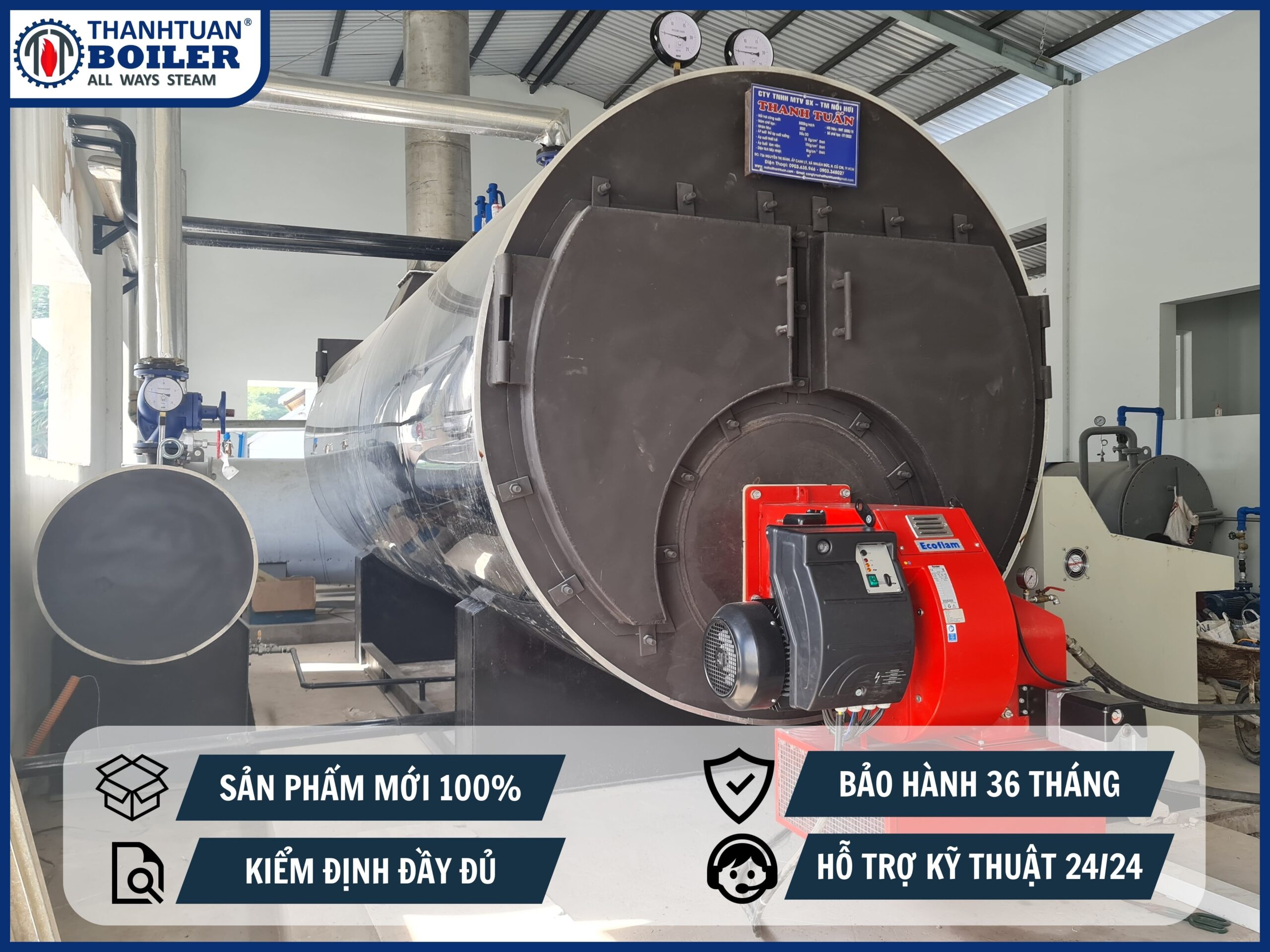 NỒi HƠi ĐẶt NẰm ĐỐt DẦu D.o (1t/h 10t/h) NỒi HƠi ĐẶt NẰm ĐỐt DẦu D.o (1t/h 10t/h)